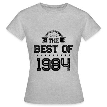 1984 best of - T-shirt Femme - gris chiné - Devant - AI Model Female 172 dark (172cm)