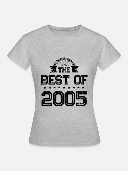 2005 best of - Frauen T-Shirt - Grau meliert