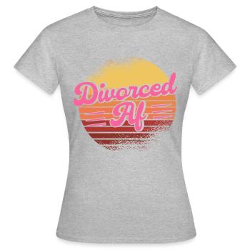 Divorce Divorcé Divorcé Cadeau - T-shirt Femme - gris chiné - Devant - AI Model Female 172 dark (172cm)