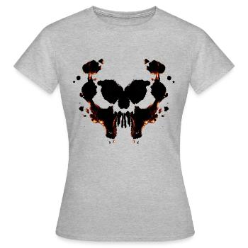 Borderlines Boutique-Logo - Frauen T-Shirt - Grau meliert - Vorne - AI Model Female 172 dark (172cm)