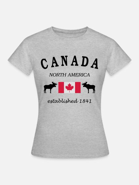 Canada - Frauen T-Shirt - Grau meliert