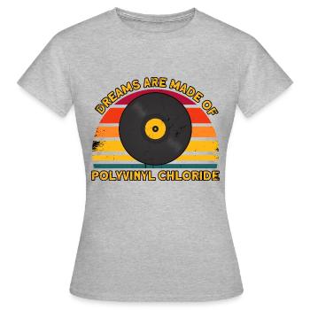 Vinyl Record Record Collection Gift - Women's T-Shirt - heather grey - Front - AI Model Female 172 dark (172cm)