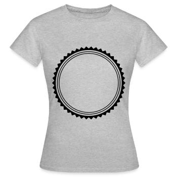 kreis emblem - Frauen T-Shirt - Grau meliert - Vorne - AI Model Female 172 dark (172cm)
