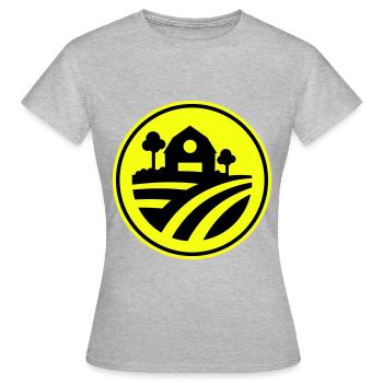 Farm Ernte icon - Frauen T-Shirt - Grau meliert - Vorne - AI Model Female 172 dark (172cm)