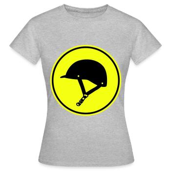Reiterhut icon - Frauen T-Shirt - Grau meliert - Vorne - AI Model Female 172 dark (172cm)
