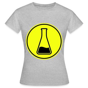 Reagenzglas Icon - Frauen T-Shirt - Grau meliert - Vorne - AI Model Female 172 dark (172cm)