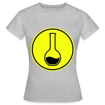 Reagenzglas chemiker - Frauen T-Shirt - Grau meliert - Vorne - AI Model Female 172 dark (172cm)