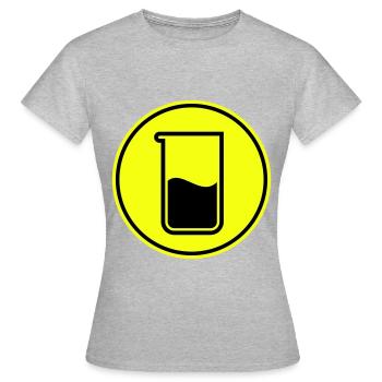 Reagenzglas chemie - Frauen T-Shirt - Grau meliert - Vorne - AI Model Female 172 dark (172cm)
