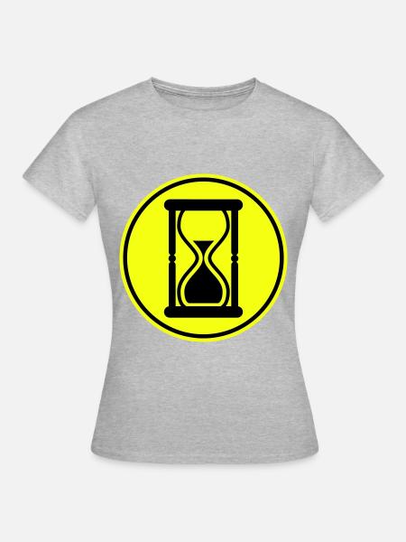 Icône de sablier - T-shirt Femme - gris chiné