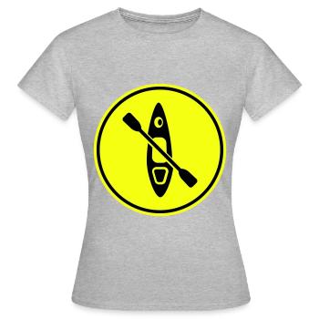 Kanu icon - Frauen T-Shirt - Grau meliert - Vorne - AI Model Female 172 dark (172cm)