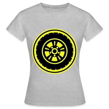 Reifen tuning - Frauen T-Shirt - Grau meliert - Vorne - AI Model Female 172 dark (172cm)