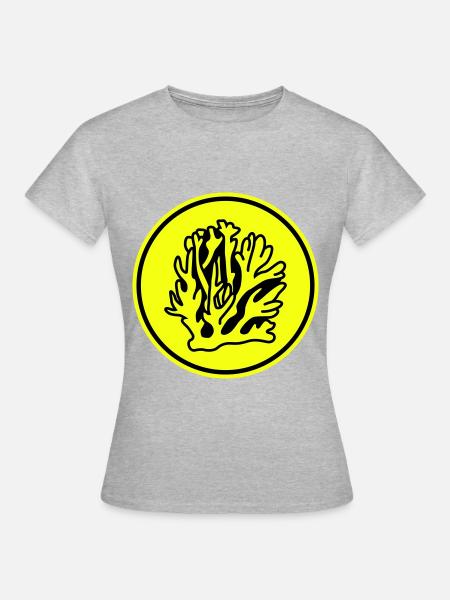Korale ozean - Dame-T-shirt - grå meleret