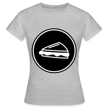 Sandwich - T-shirt Femme - gris chiné - Devant - AI Model Female 172 dark (172cm)