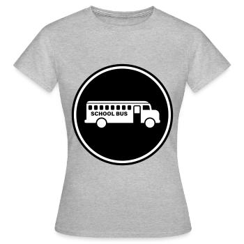 School bus school - Women's T-Shirt - heather grey - Front - AI Model Female 172 dark (172cm)