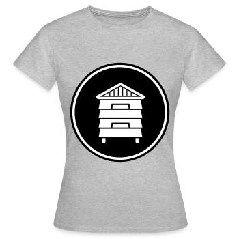 Honig Imker - Frauen T-Shirt - Grau meliert - Vorne - AI Model Female 172 dark (172cm)