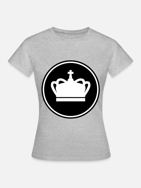 Krone - Frauen T-Shirt - Grau meliert