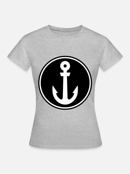 Anker Seemann - Frauen T-Shirt - Grau meliert