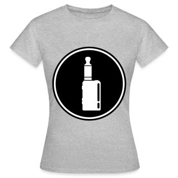 E-Zigarette Silhouette - Frauen T-Shirt - Grau meliert - Vorne - AI Model Female 172 dark (172cm)