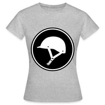 Reiterhut icon - Frauen T-Shirt - Grau meliert - Vorne - AI Model Female 172 dark (172cm)