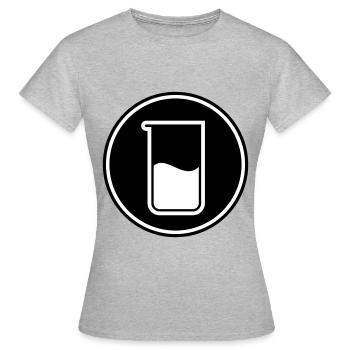 Reagenzglas chemie - Frauen T-Shirt - Grau meliert - Vorne - AI Model Female 172 dark (172cm)