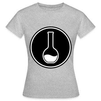 Reagenzglas chemiker - Frauen T-Shirt - Grau meliert - Vorne - AI Model Female 172 dark (172cm)