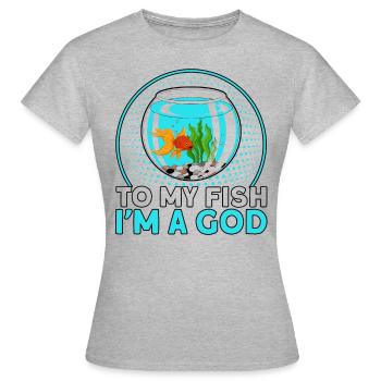 Aquarist Fish Keeper Hobby Aquarium Fish Keeper - T-shirt Femme - gris chiné - Devant - AI Model Female 172 dark (172cm)