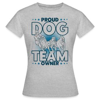 Dog sledding Dog sledding Sledding - Women's T-Shirt - heather grey - Front - AI Model Female 172 dark (172cm)
