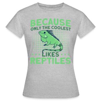 Lizards Reptile Reptile Lovers Gift - Women's T-Shirt - heather grey - Front - AI Model Female 172 dark (172cm)