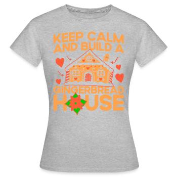 Cuisson au pain d’épices Cuisson des biscuits Cuisson des biscuits - T-shirt Femme - gris chiné - Devant - AI Model Female 172 dark (172cm)