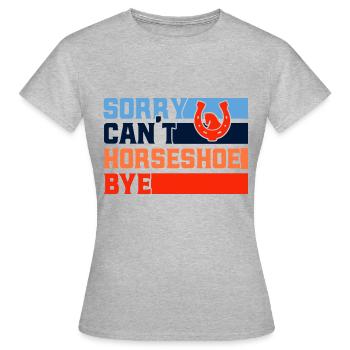 Horseshoe Throwing Game Horseshoe Throwing Horseshoe Throwing - Women's T-Shirt - heather grey - Front - AI Model Female 172 dark (172cm)