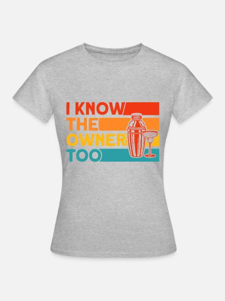 Barkeeper Kellner Service Geschenk - Frauen T-Shirt - Grau meliert