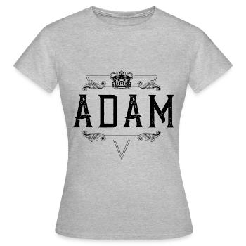 Adam Name - Women's T-Shirt - heather grey - Front - AI Model Female 172 dark (172cm)