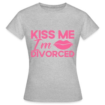 Divorce Divorcé Don divorcé - T-shirt Femme - gris chiné - Devant - AI Model Female 172 dark (172cm)