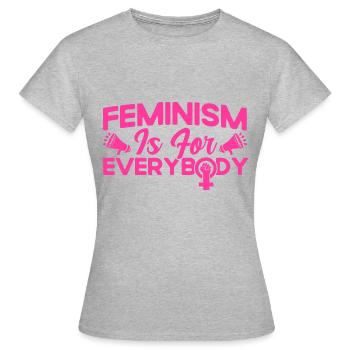 Droits des femmes Autonomisation féministe - T-shirt Femme - gris chiné - Devant - AI Model Female 172 dark (172cm)