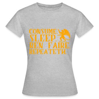 Medieval Medieval Market Folk Festival Geschen - Women's T-Shirt - heather grey - Front - AI Model Female 172 dark (172cm)