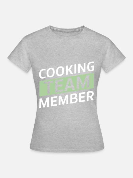 Cooking Team - Frauen T-Shirt - Grau meliert