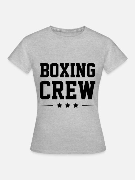 Boxing Crew - Frauen T-Shirt - Grau meliert