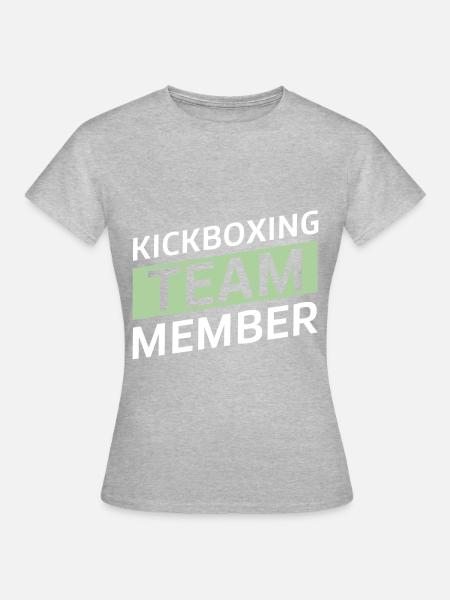 Kickboxing Team - Frauen T-Shirt - Grau meliert