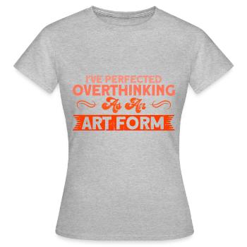 Sarcasme Sarcastique Ironie Cadeau - T-shirt Femme - gris chiné - Devant - AI Model Female 172 dark (172cm)