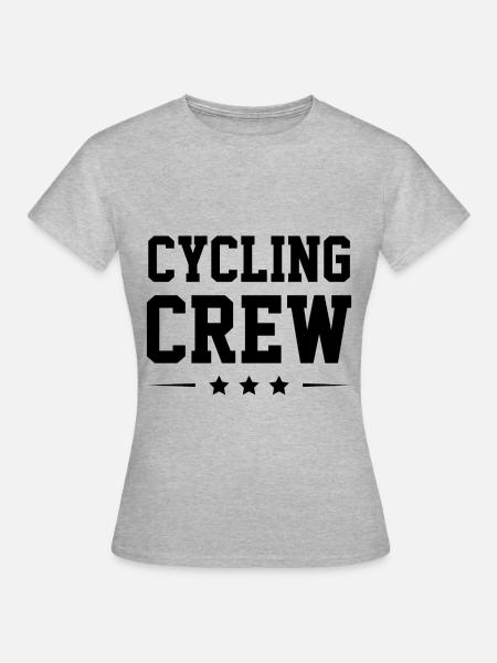Cycling Crew - Frauen T-Shirt - Grau meliert