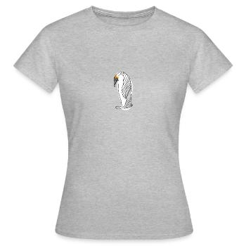 Penguin hand drawn birthday gift - Women's T-Shirt - heather grey - Front - AI Model Female 172 dark (172cm)