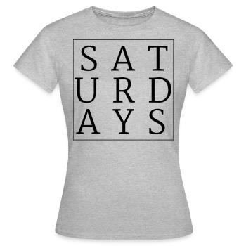Célébrez le samedi Samedi Week-end Chill Out - T-shirt Femme - gris chiné - Devant - AI Model Female 172 dark (172cm)