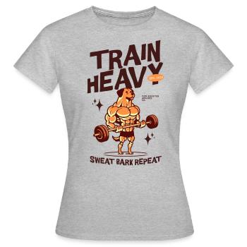 Des puissances à quatre pattes - T-shirt Femme - gris chiné - Devant - AI Model Female 172 dark (172cm)