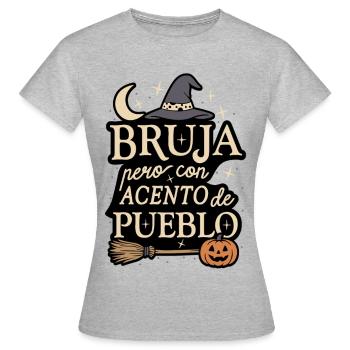 Sorcière à l’accent du village - T-shirt Femme - gris chiné - Devant - AI Model Female 172 dark (172cm)