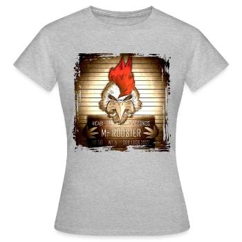 Mr Rooster Vintage - Women's T-Shirt - heather grey - Front - AI Model Female 172 dark (172cm)