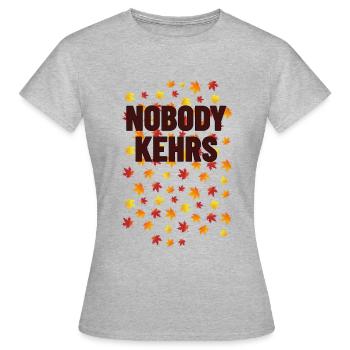 Nobody Kehrs Laub - Frauen T-Shirt - Grau meliert - Vorne - AI Model Female 172 dark (172cm)