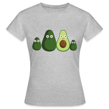 Avocado,Family,Avocados - Women's T-Shirt - heather grey - Front - AI Model Female 172 dark (172cm)