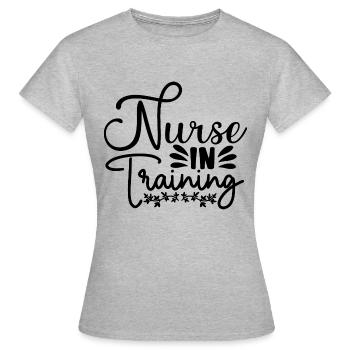 Nurse In Training - Krankenschwester - Women's T-Shirt - heather grey - Front - AI Model Female 172 dark (172cm)