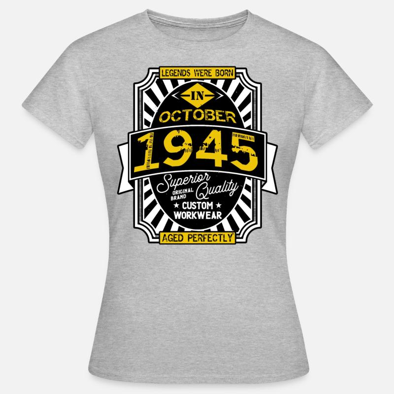 1945 OCTOBER - Women's T-Shirt - heather grey