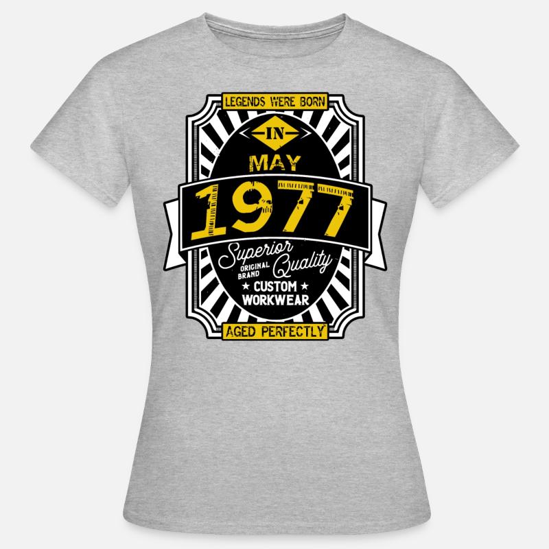 1977 MAY - Women's T-Shirt - heather grey
